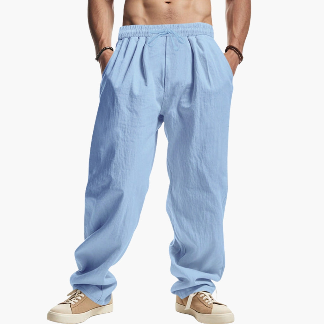 Pantalon Homme à Coupe Ample avec Poches Latérales