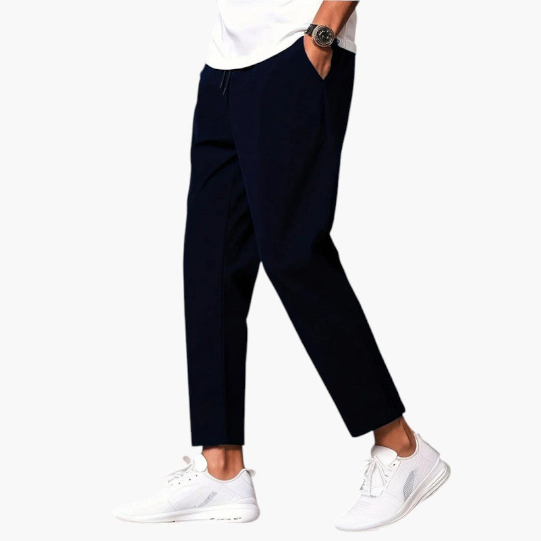 Pantalon Homme avec Taille Élastique et Cordon Ajustable