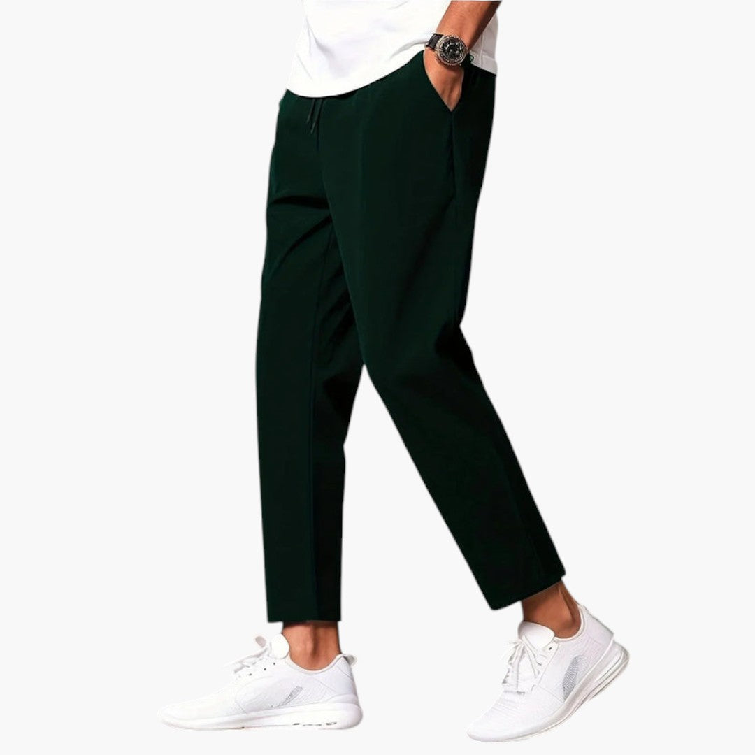 Pantalon Homme avec Taille Élastique et Cordon Ajustable