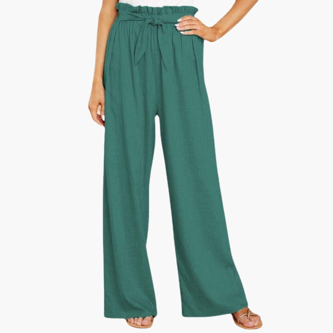 Pantaloni Estivi Larghi da Donna con Gambe Ampie