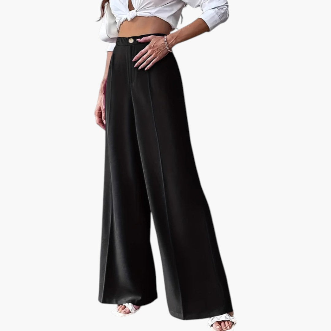 High-Waisted Wide-Leg Women's Trousers