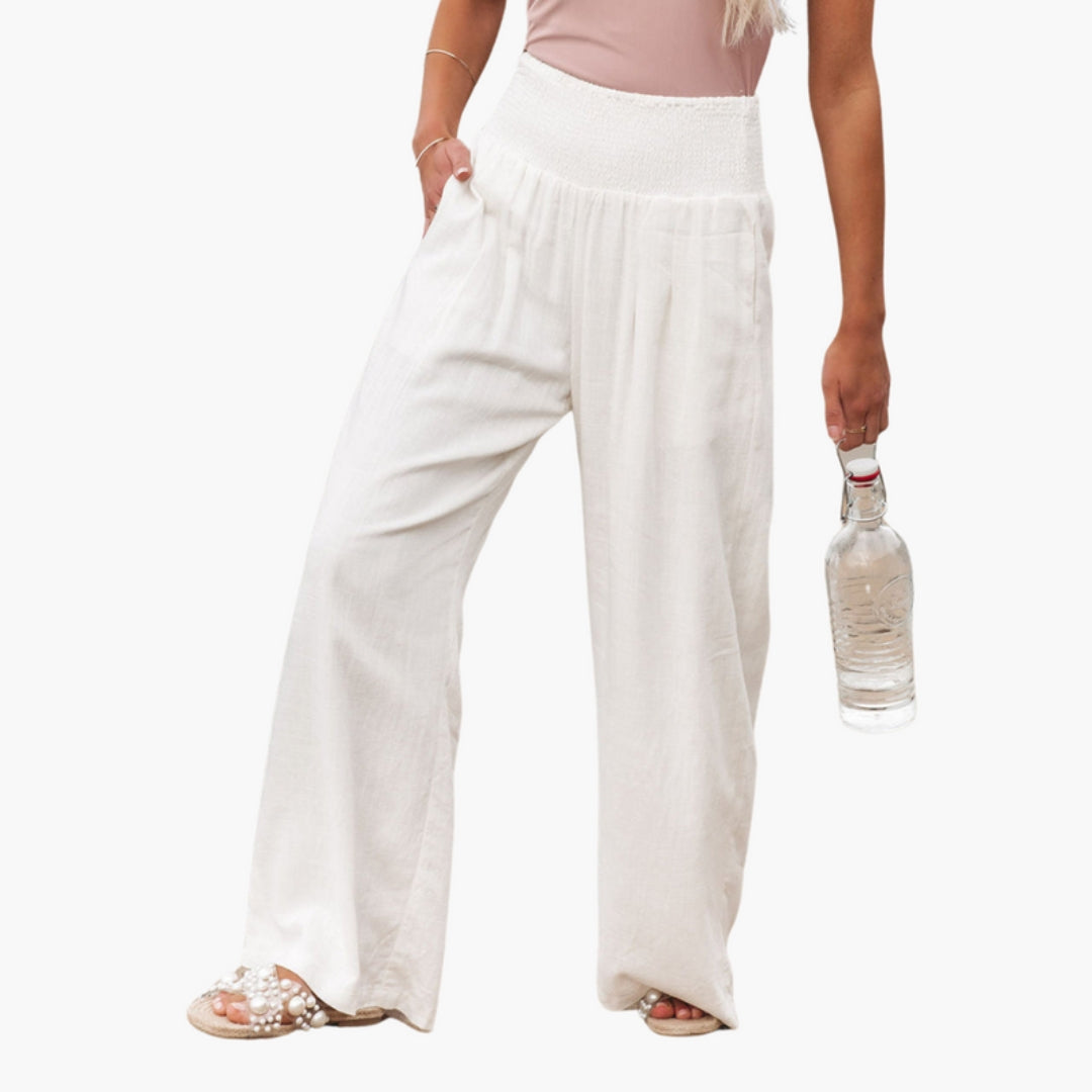 Pantalon Palazzo Femme avec Jambes Larges