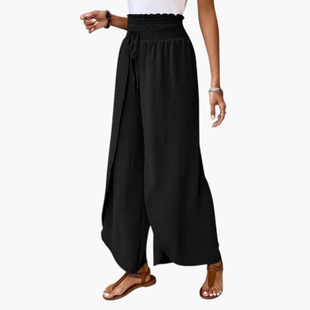 Pantaloni Palazzo Donna con Vita a Coulisse