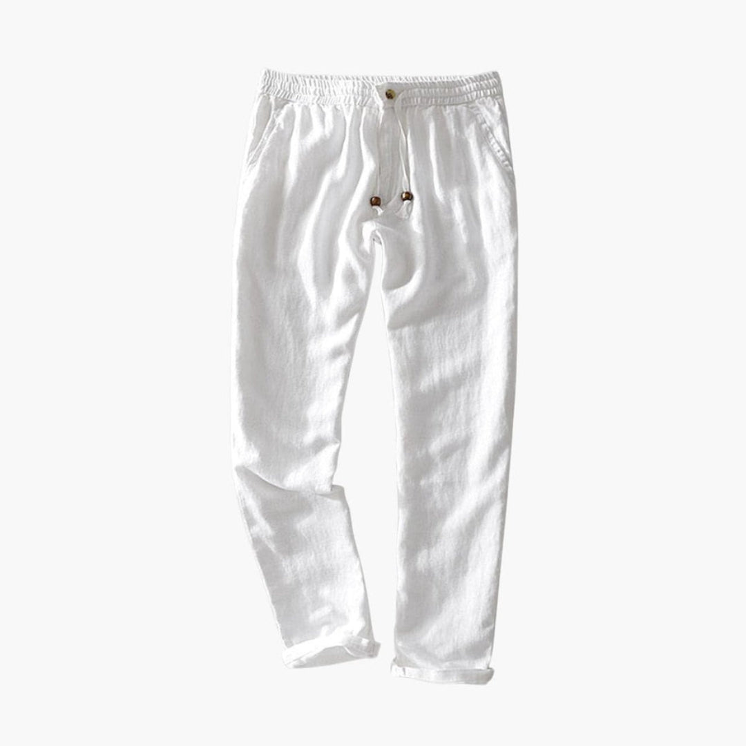 Pantalon d’Été Homme Coupe Ajustée a Taille Élastique