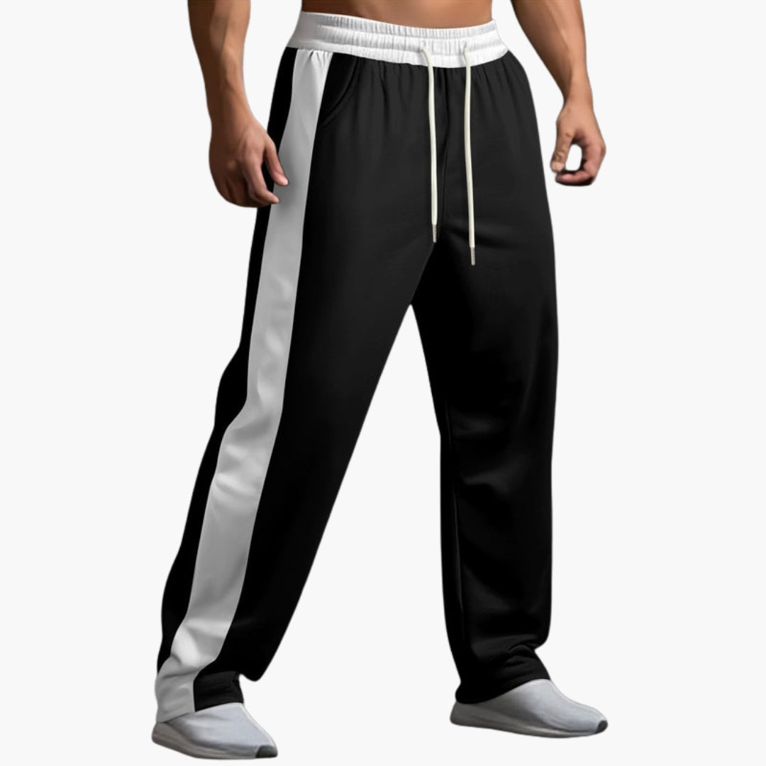 Pantalon de jogging homme avec bandes latérales
