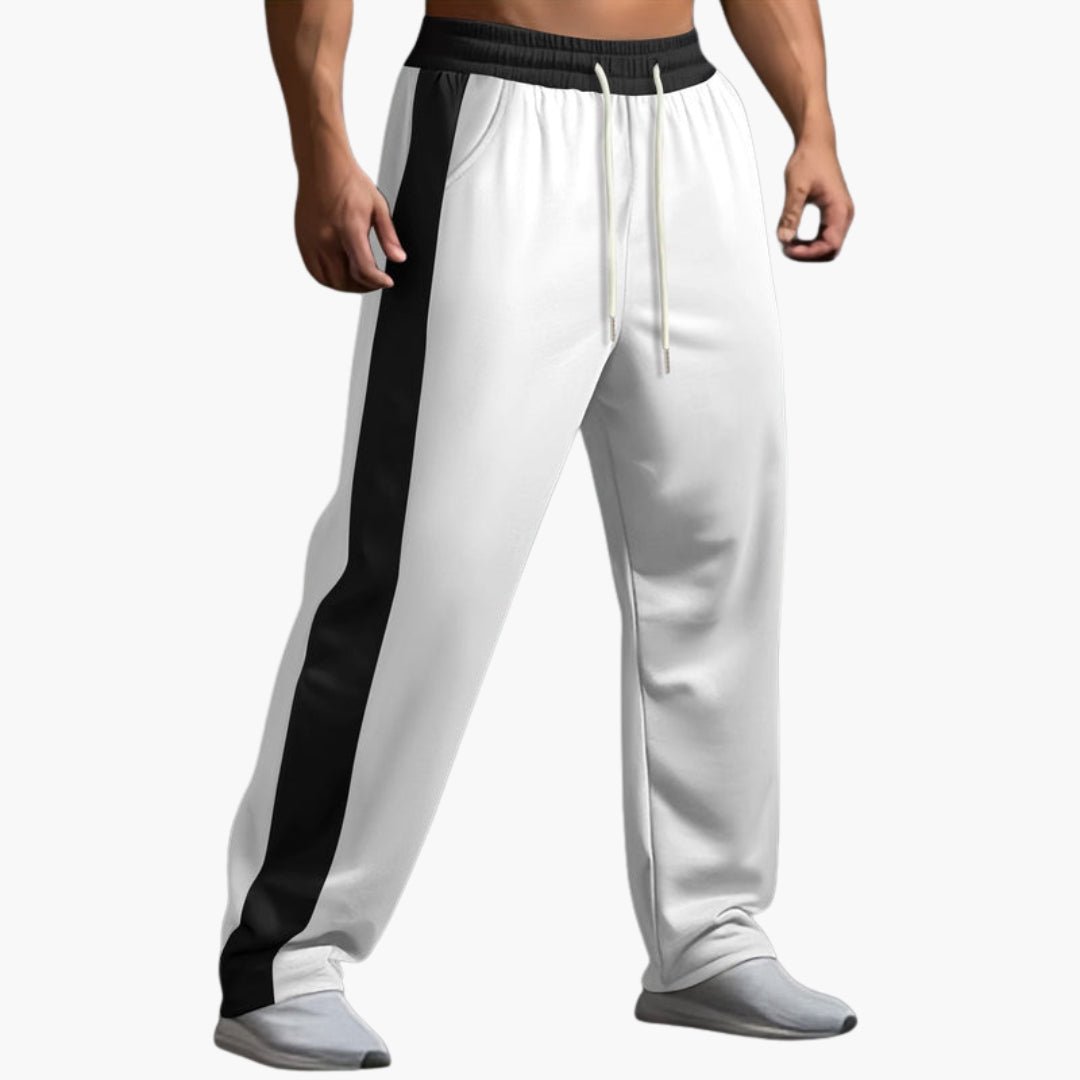 Pantalon de jogging homme avec bandes latérales
