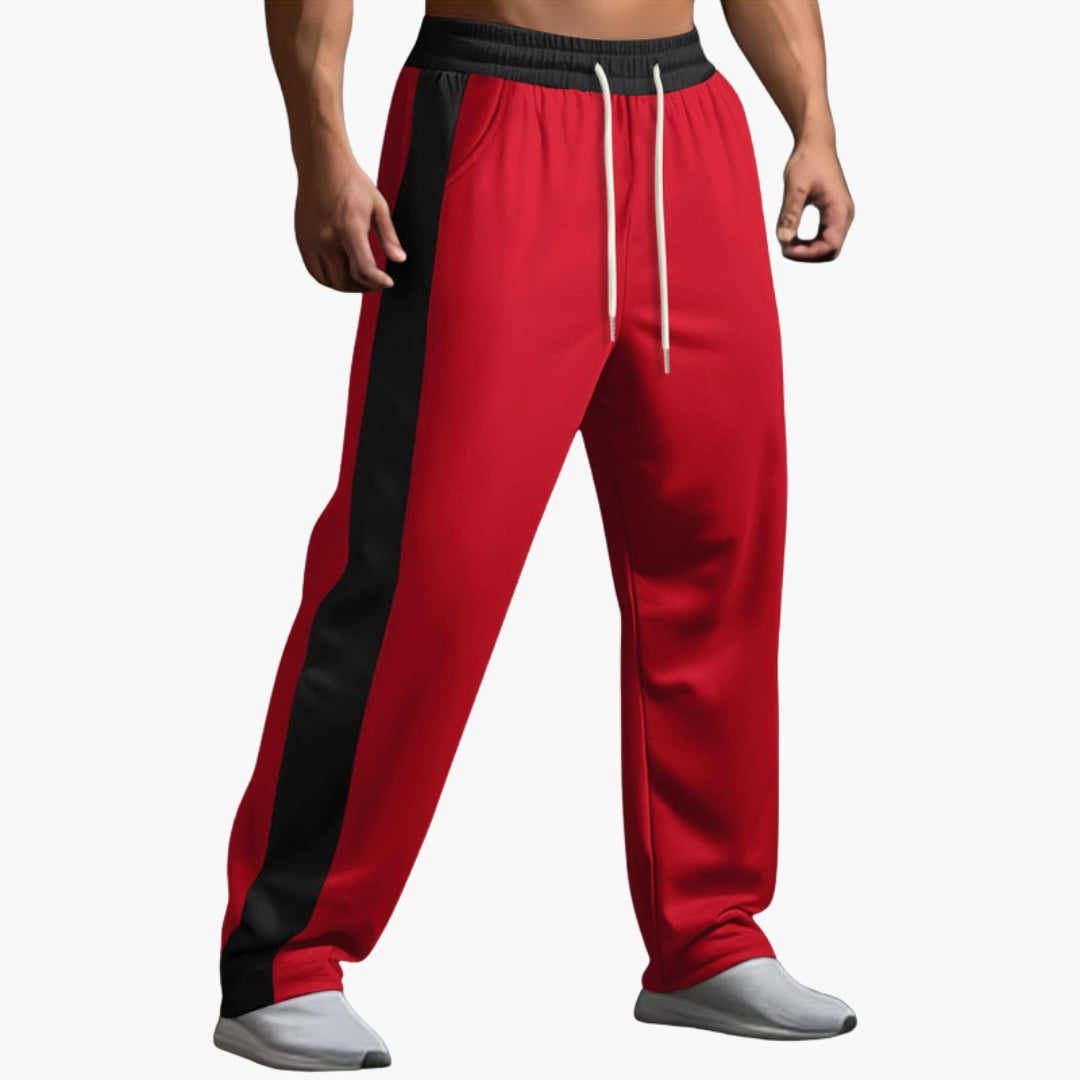 Pantalon de jogging homme avec bandes latérales