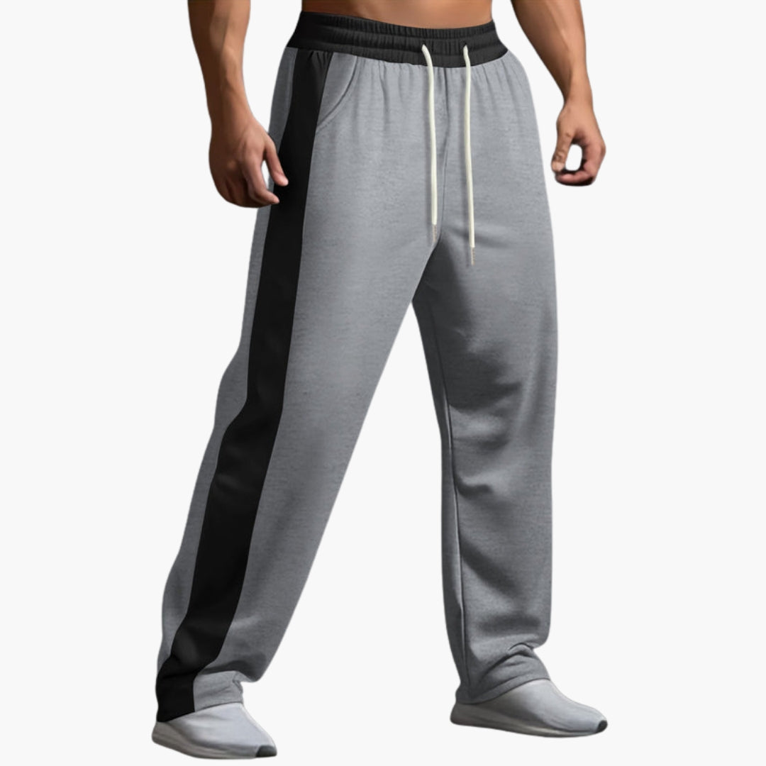 Pantalon de jogging homme avec bandes latérales