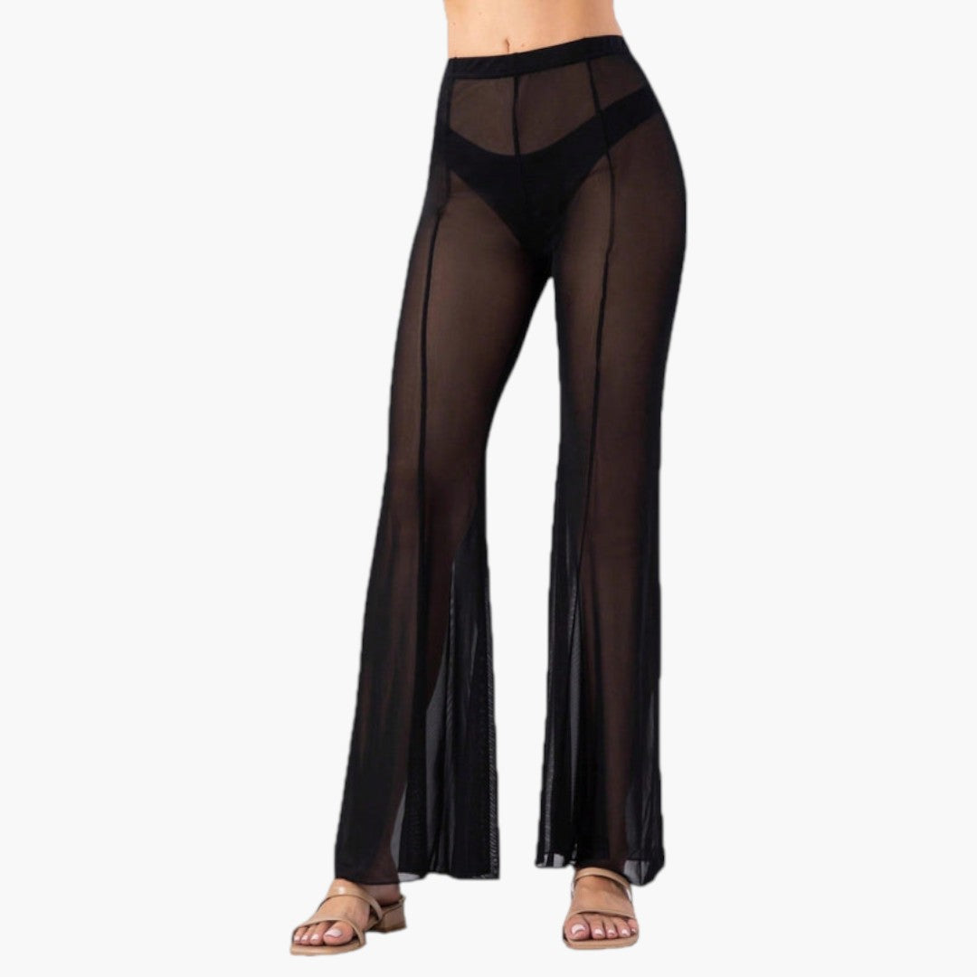 Pantalon de plage pour femmes avec taille élastique