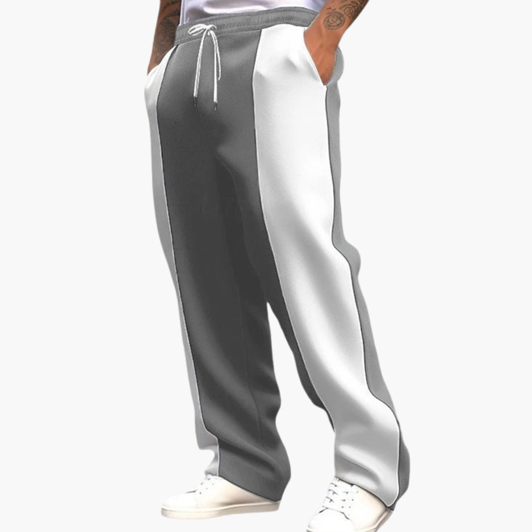 Pantalon de sport pour homme avec taille élastiquée et poches latérales