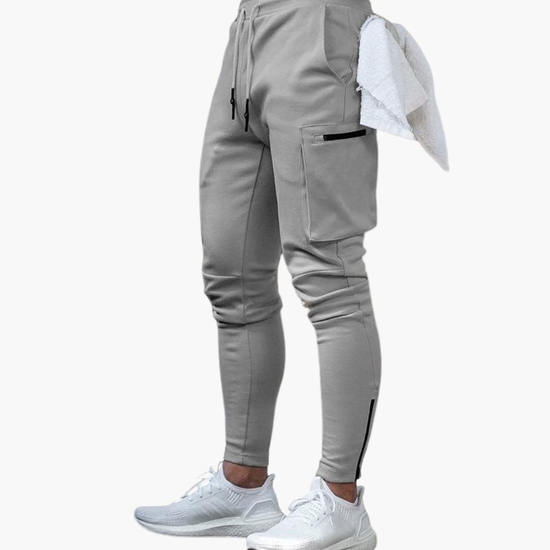 Pantalon homme avec cordon de serrage et cinq poches