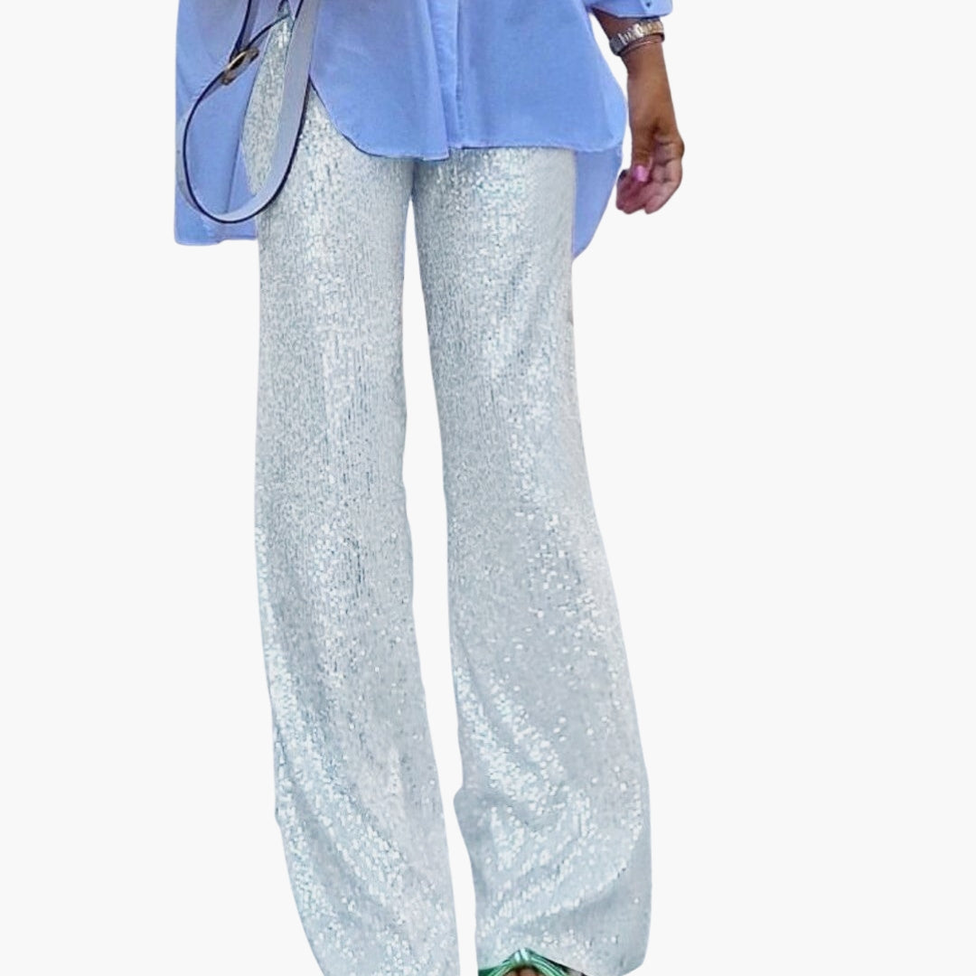 Pantalon palazzo femme à jambes larges