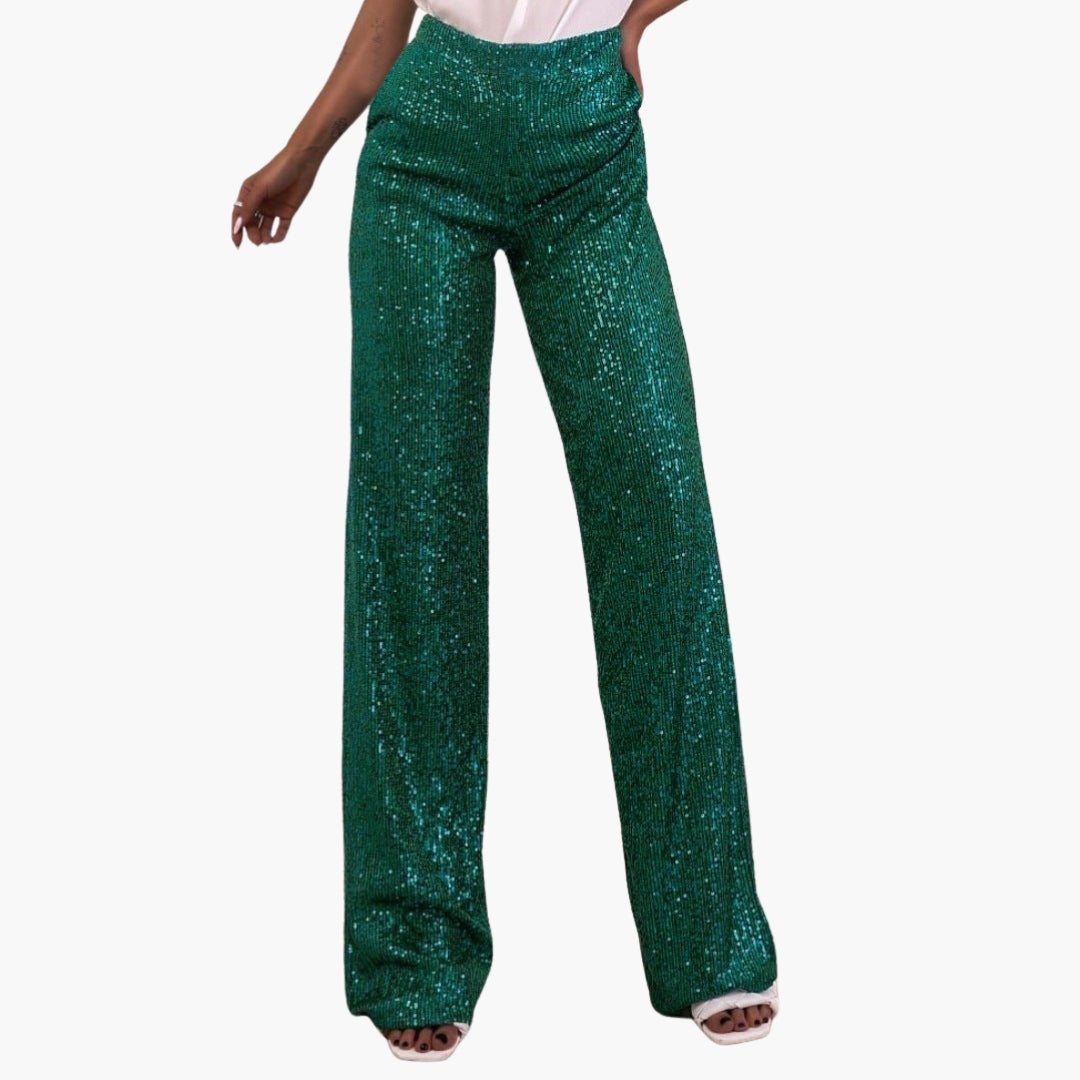 Pantalon palazzo femme à jambes larges