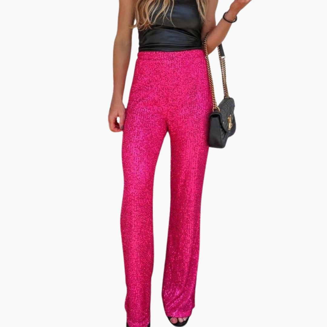 Pantalon palazzo femme à jambes larges