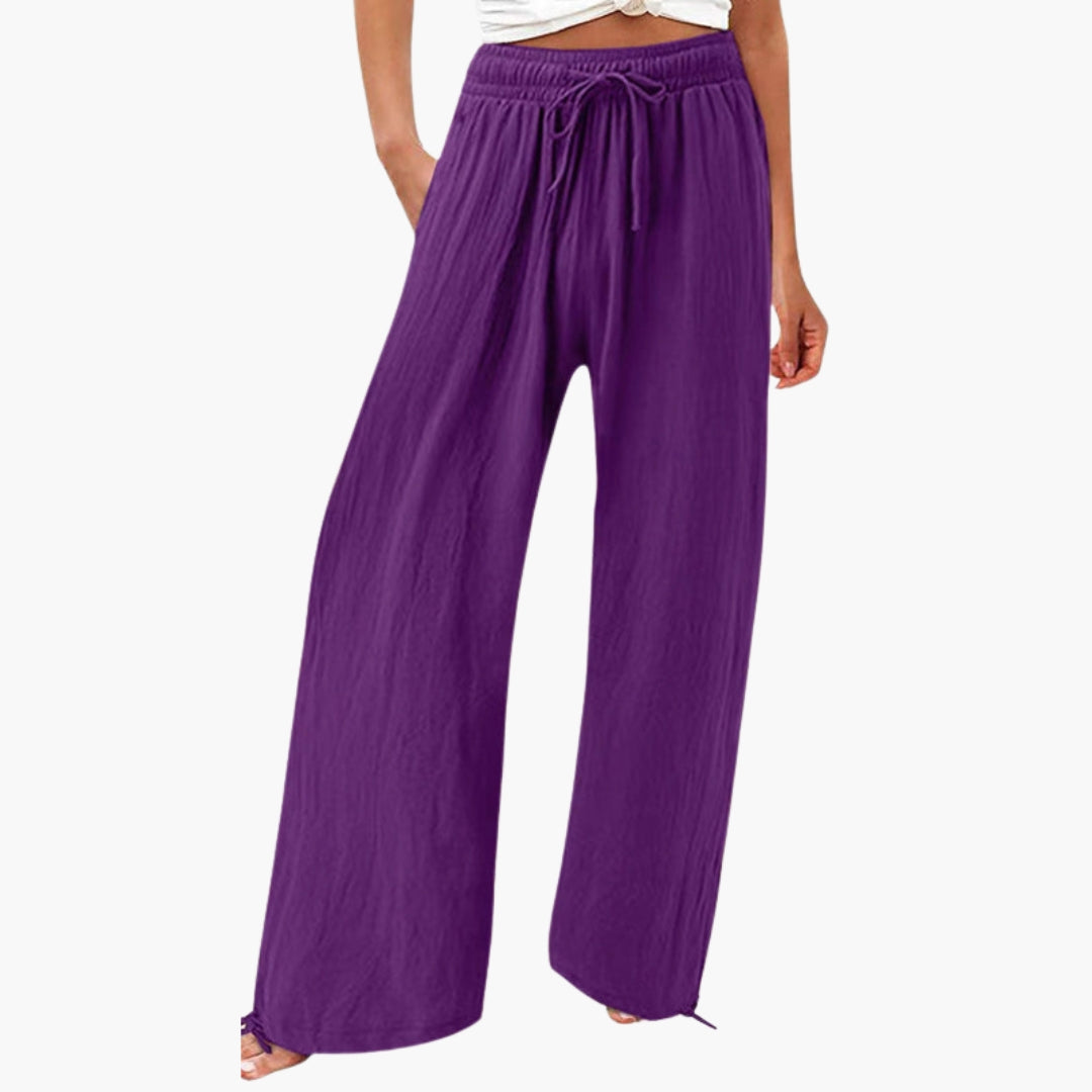 Pantalons pour femmes avec poches latérales