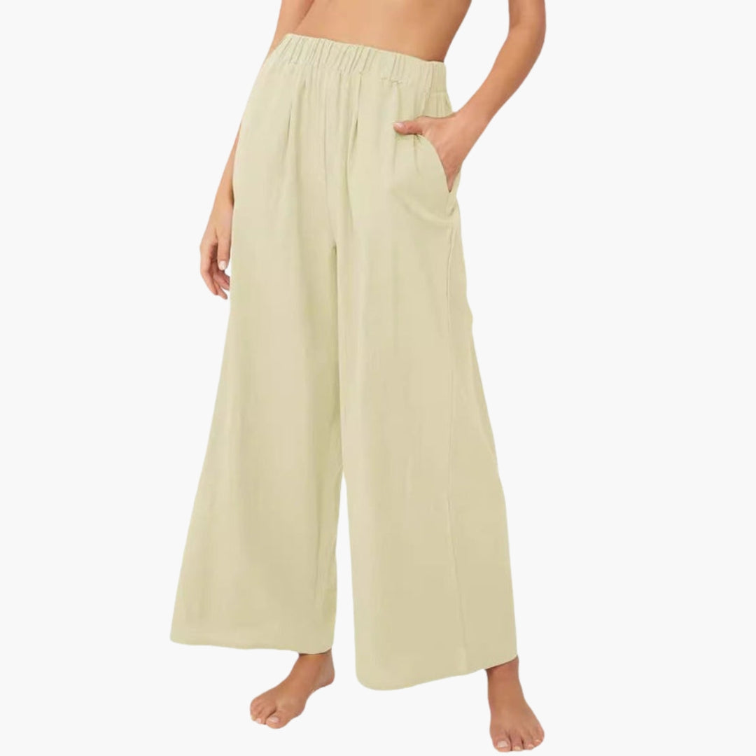 Pantalons pour femmes avec taille élastique
