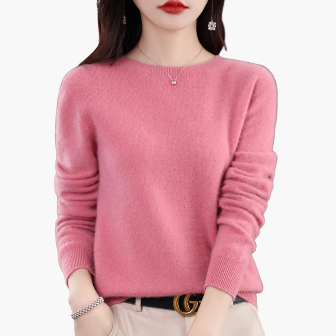 Pull Femme Col Rond à Manches Longues