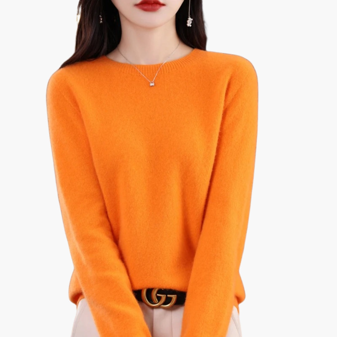 Pull Femme Col Rond à Manches Longues