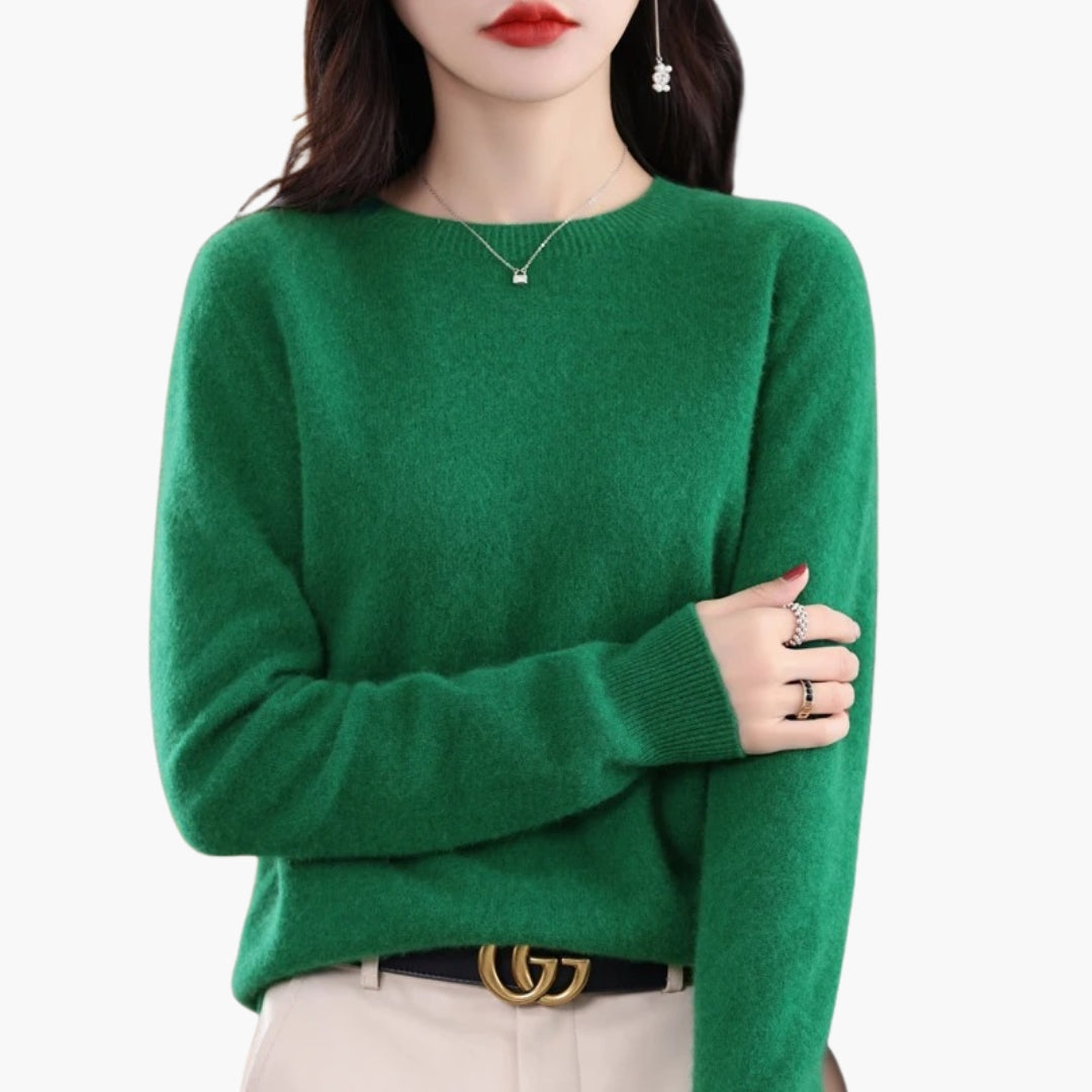 Pull Femme Col Rond à Manches Longues