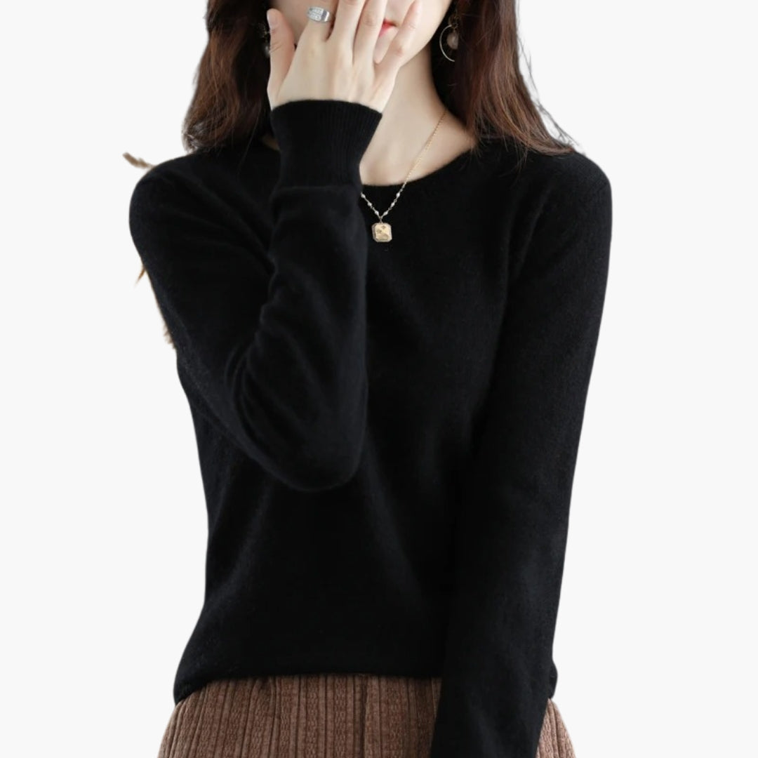 Pull Femme Col Rond à Manches Longues