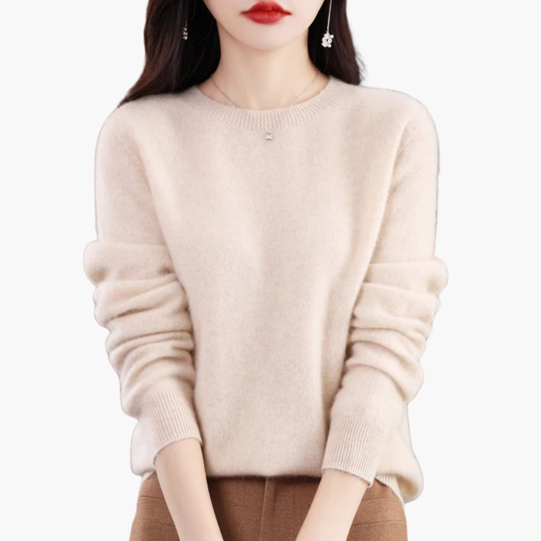 Pull Femme Col Rond à Manches Longues