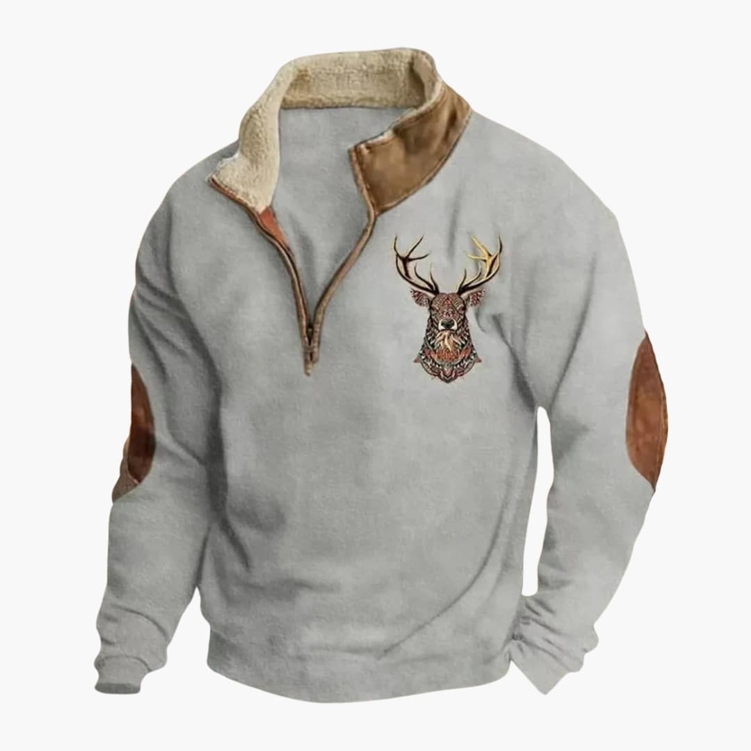 Pull Homme avec Col Zippé