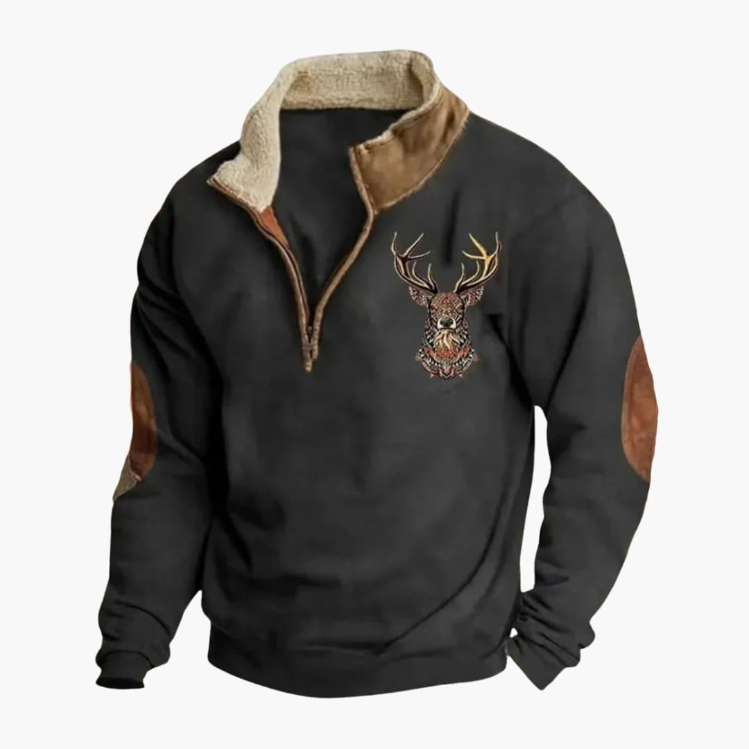 Pull Homme avec Col Zippé