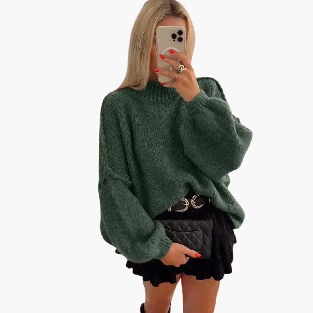 Oversize jesienny sweter dla kobiet