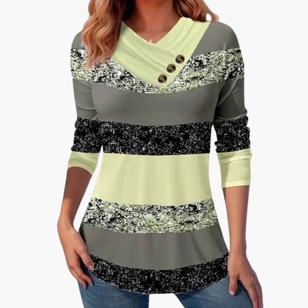 Pull feminino com decote em V em malha fina com caimento elegante