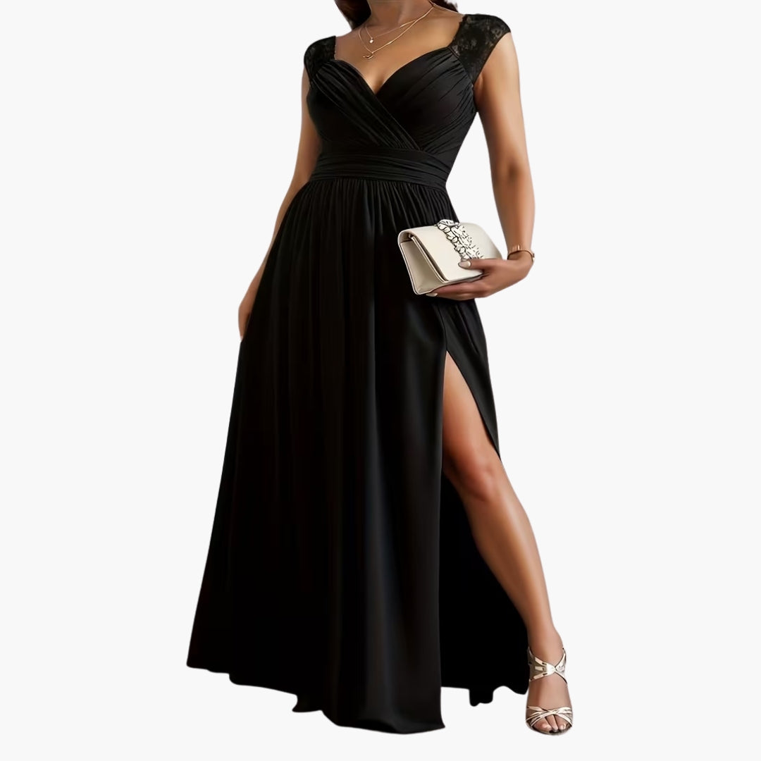 Abito elegante da donna con scollo asimmetrico