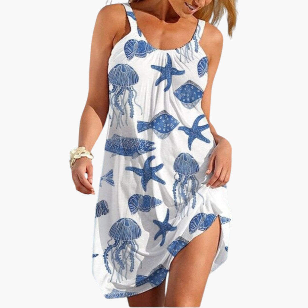 Robe de plage pour femmes avec surface imprimée