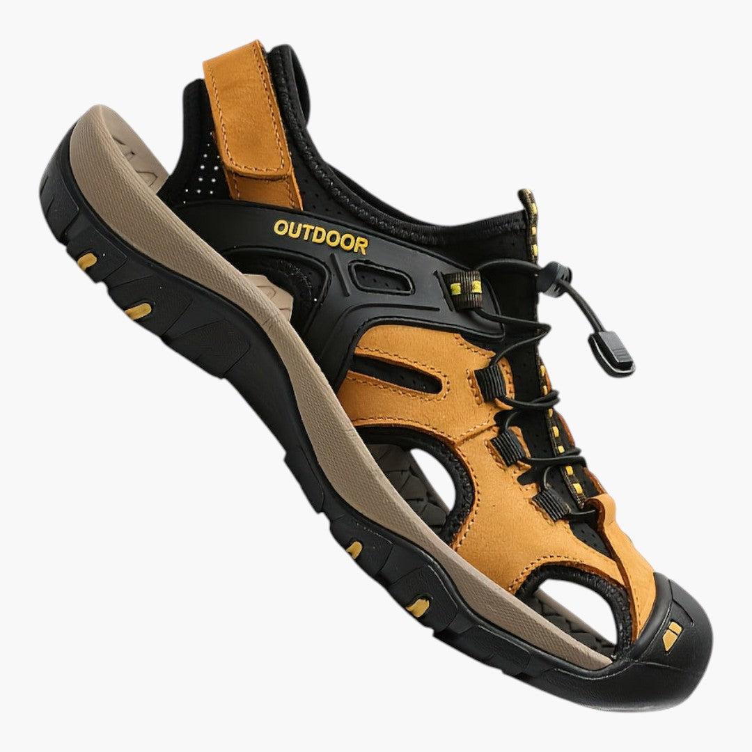 Sandales Confortables Homme a Bout Fermé et Semelles en Caoutchouc