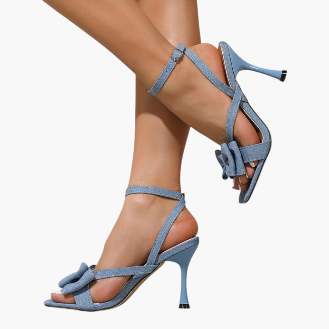 Sandales Femme avec Talon Aiguille et Fermeture Boucle