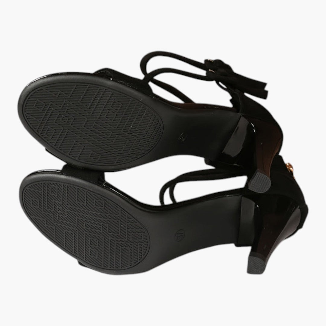 Sandales Femme avec Talon Aiguille et Fermeture Zippée