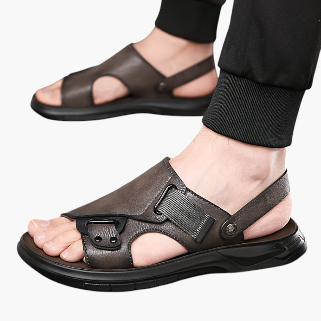 Sandales Homme a Semelle Antidérapante et Fermeture ajustable