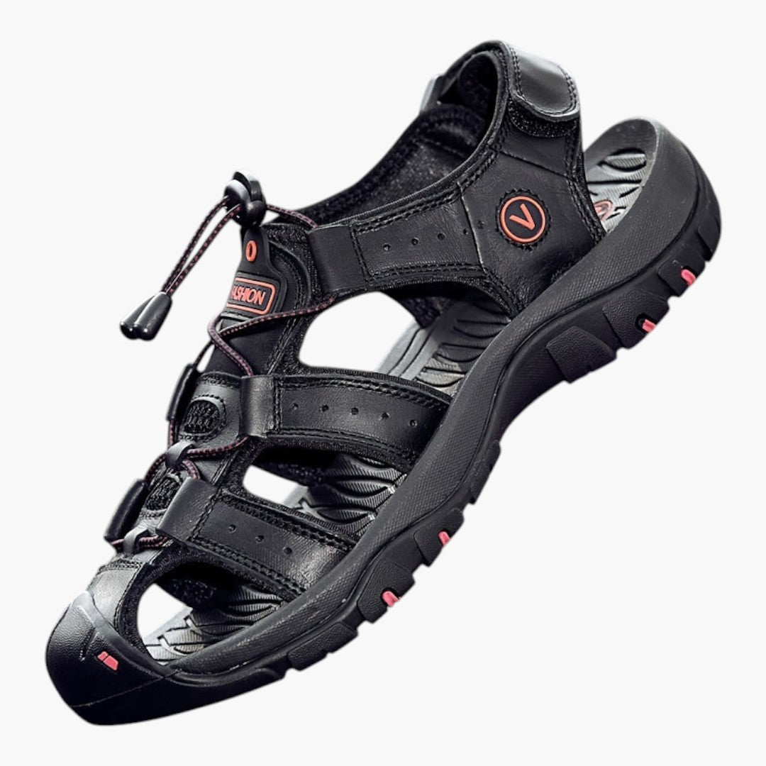 Sandales Homme avec Bout Fermé et Fermeture Ajustable