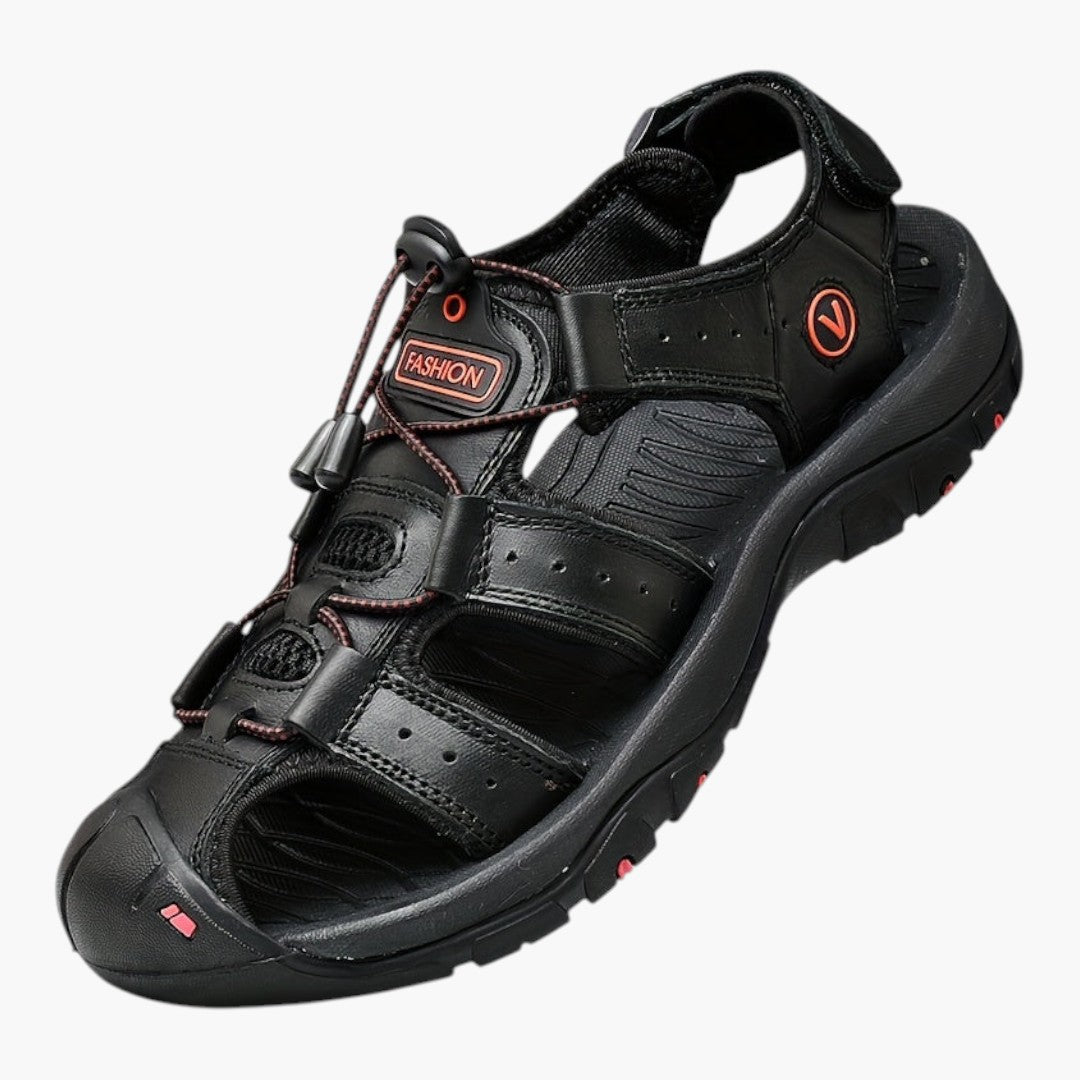 Sandales Homme avec Bout Fermé et Fermeture Ajustable