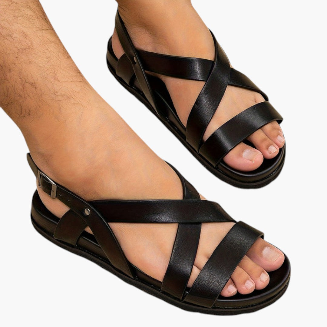 Sandales Homme avec Bride Arrière et Semelle Épaisse