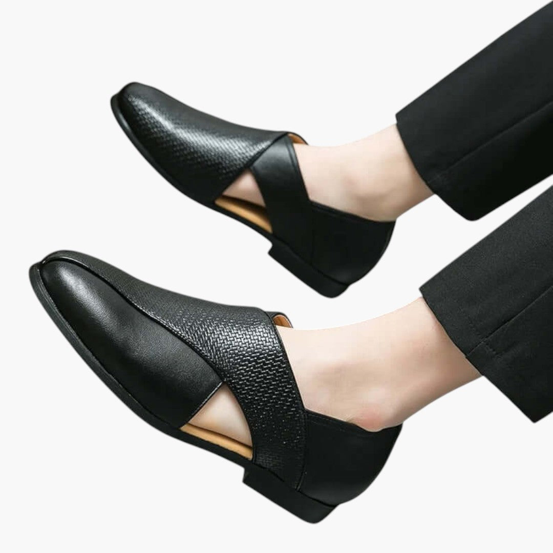 Sandales Homme avec Cuir et Semelle Antidérapante
