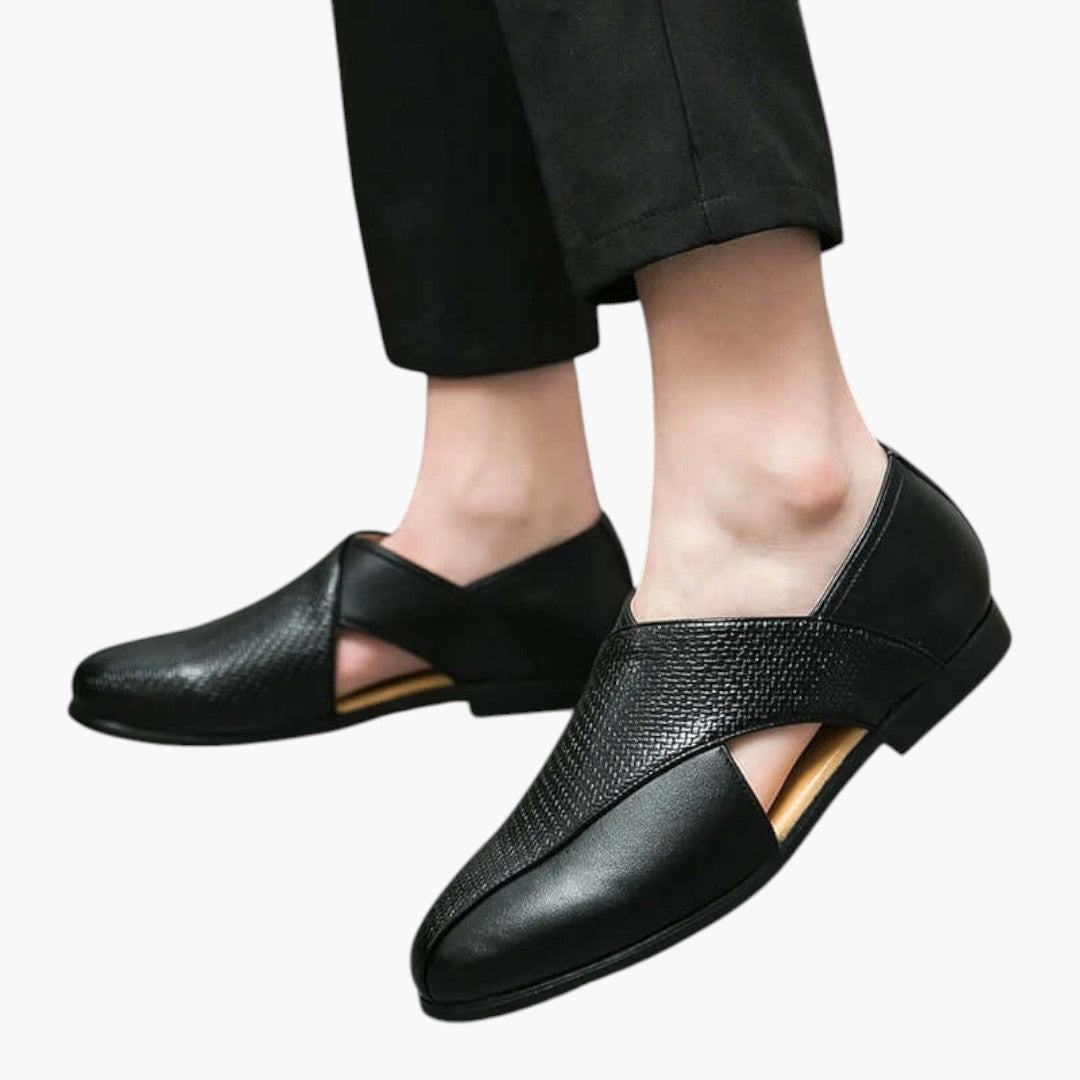 Sandales Homme avec Cuir et Semelle Antidérapante