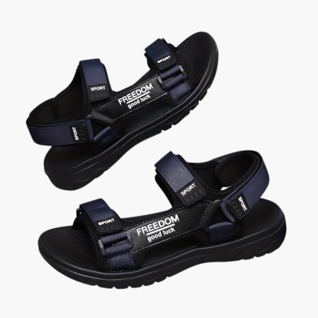 Sandales Homme avec Fermeture Ajustable et Semelle Épaisse