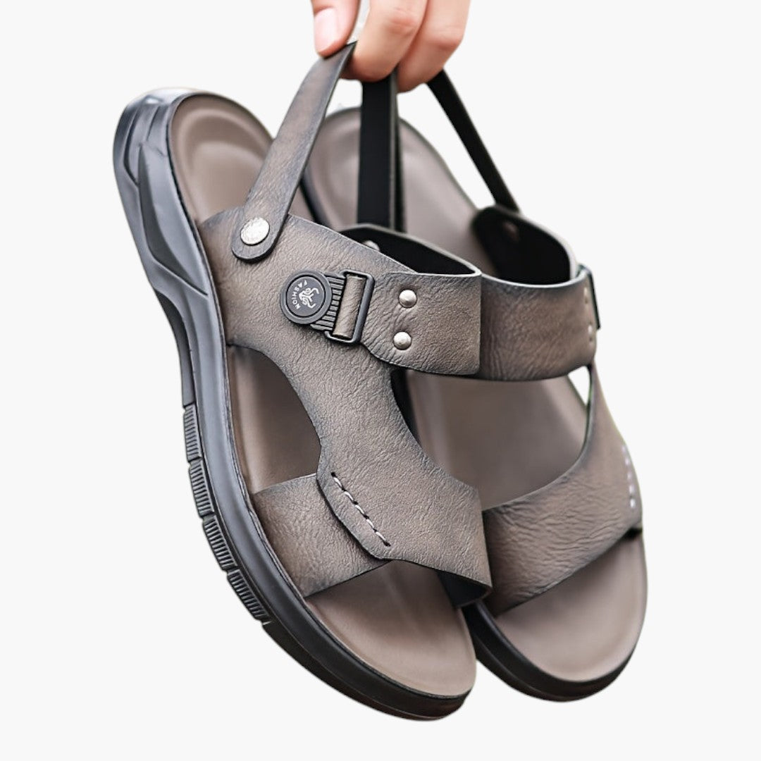 Sandales Homme avec Semelle Souple et Fermeture Sans Lacets