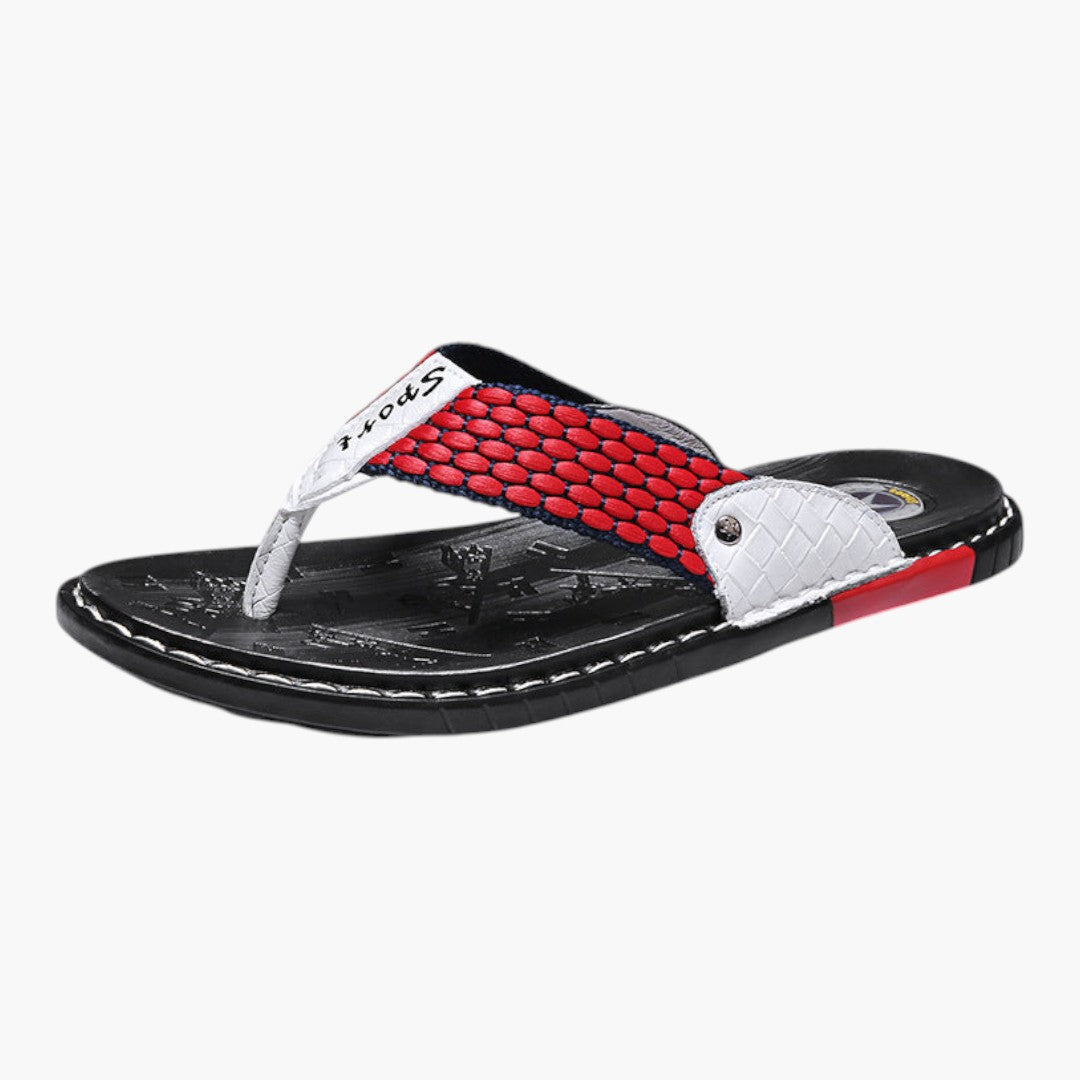 Sandales Homme en Cuir avec Semelle Ergonomique