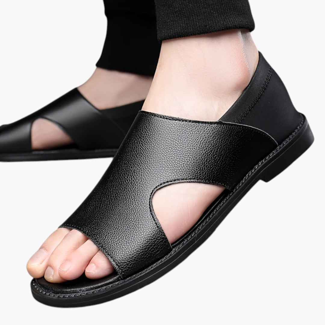 Sandales Respirantes Homme avec Fermeture Sans Lacets