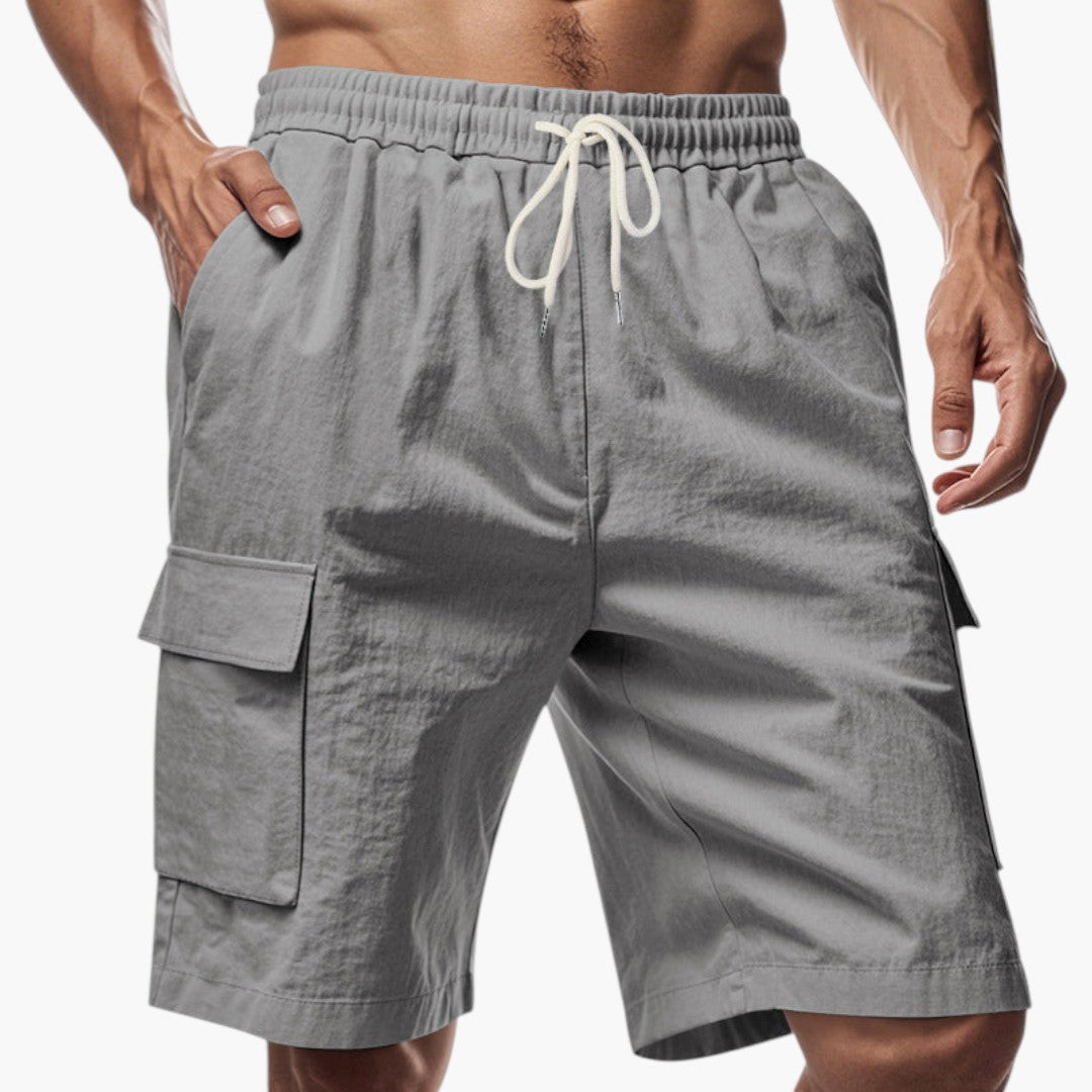 Pantaloncini Cargo Uomo con Coulisse e Tasche
