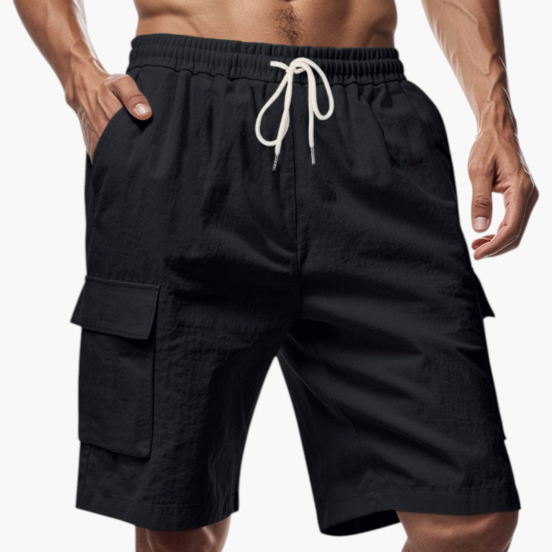 Pantaloncini Cargo Uomo con Coulisse e Tasche