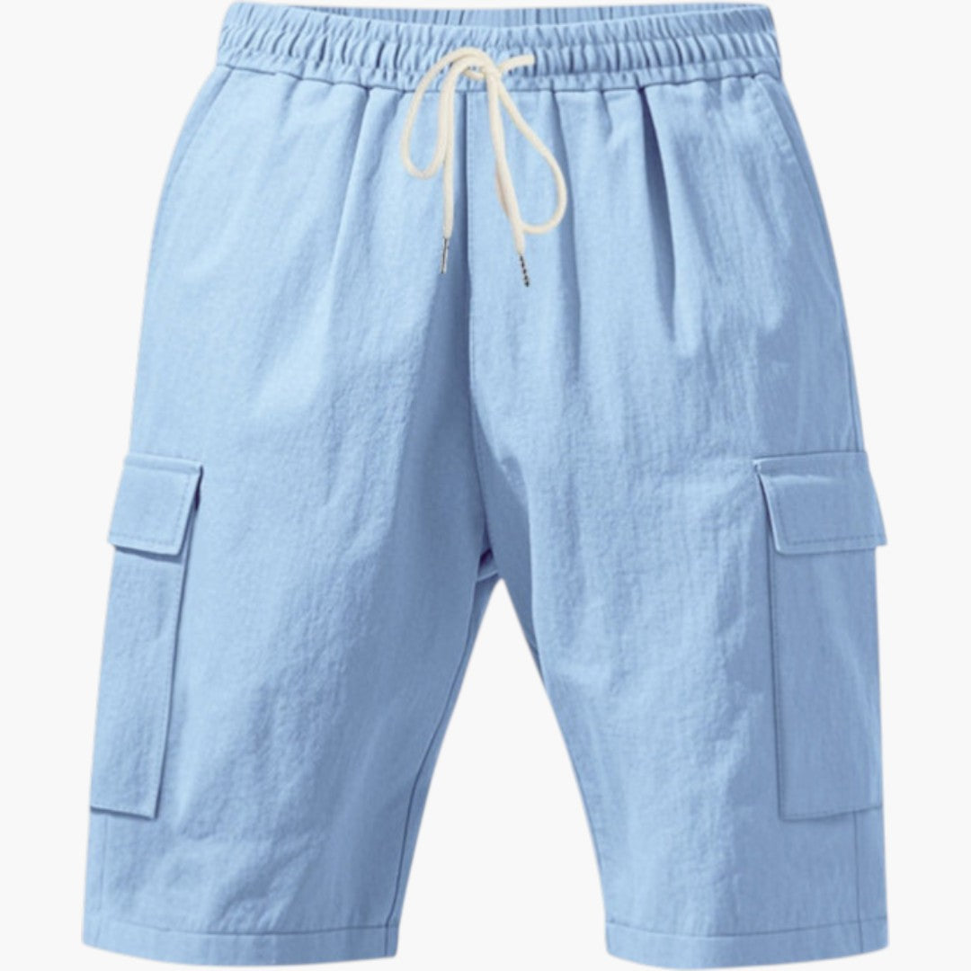 Pantaloncini Cargo Uomo con Coulisse e Tasche
