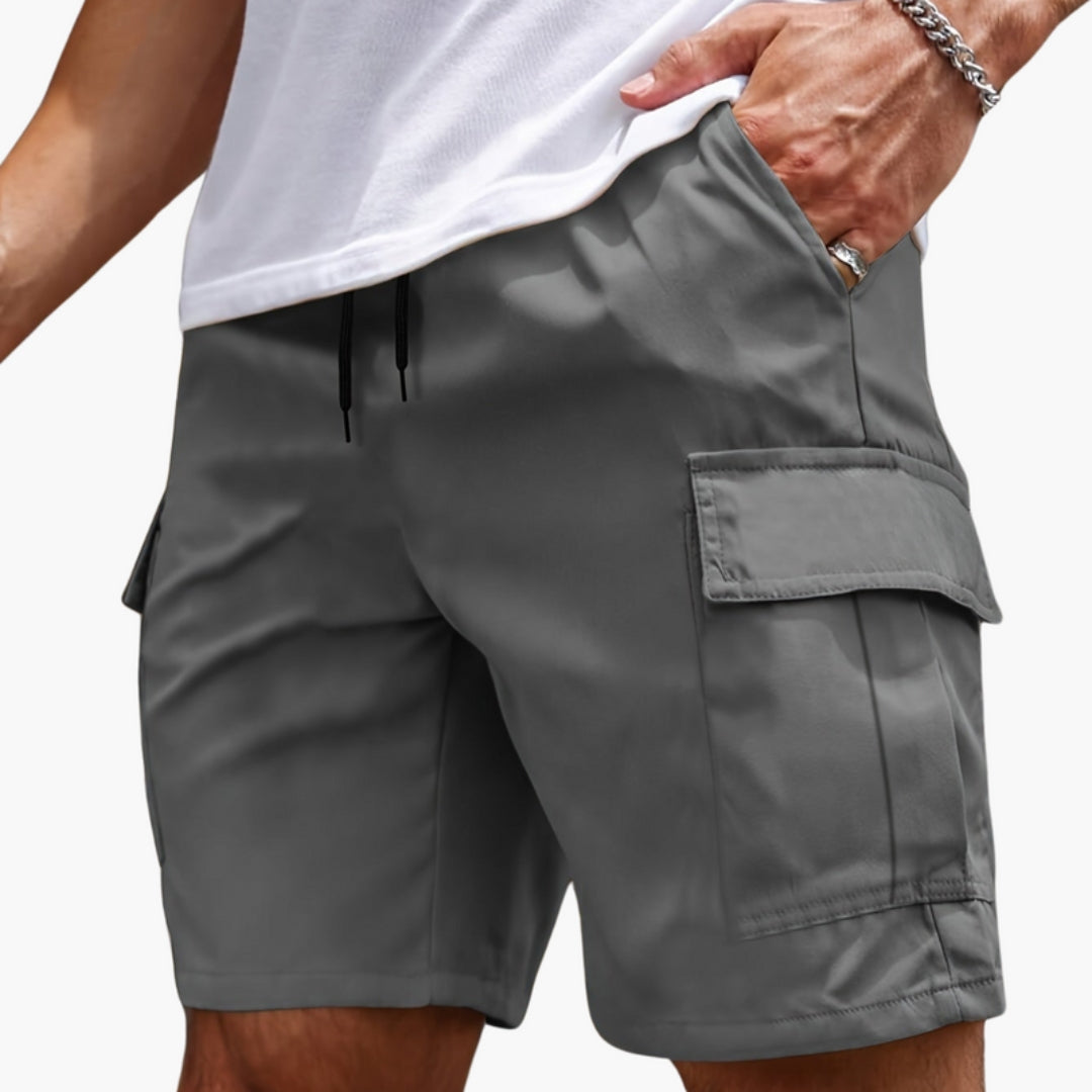 Short Cargo Homme avec Ourlet Droit