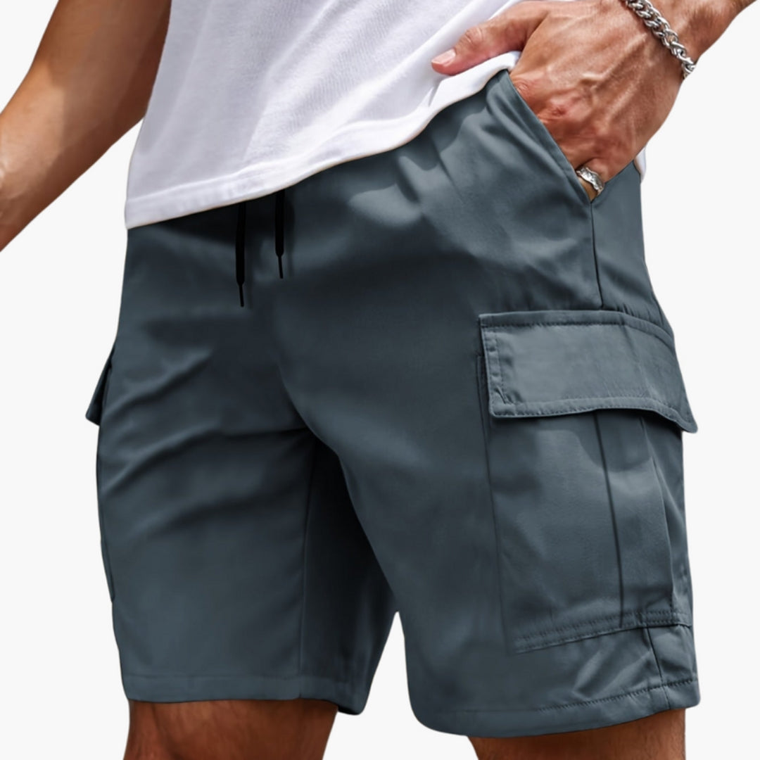 Short Cargo Homme avec Ourlet Droit