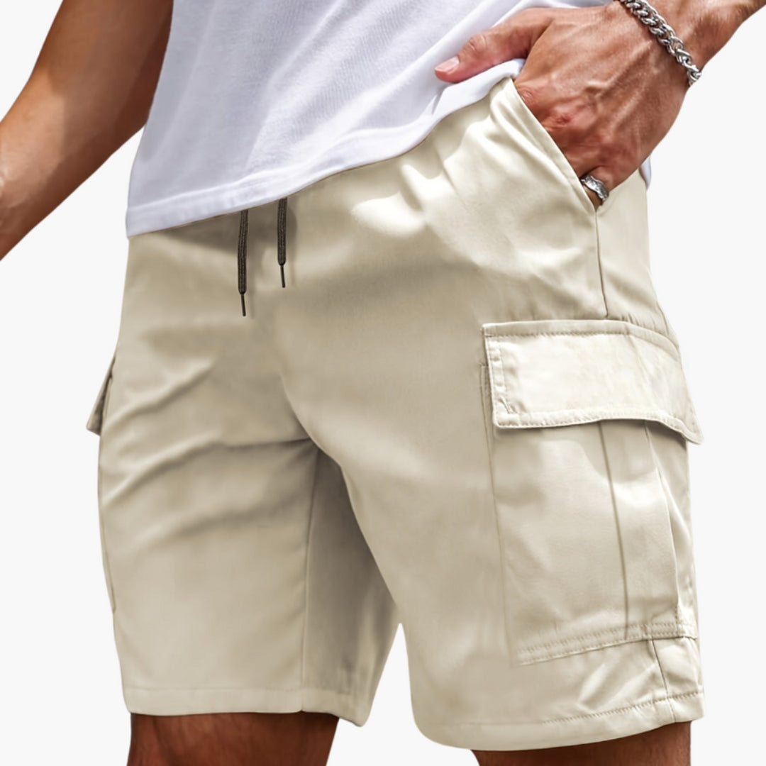 Short Cargo Homme avec Ourlet Droit